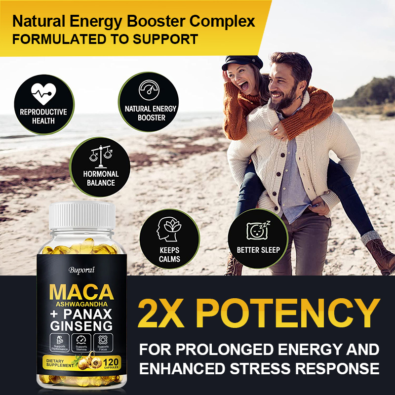 Maca, Panax Ginseng, suplement - Ginger Tea avaliação e preço