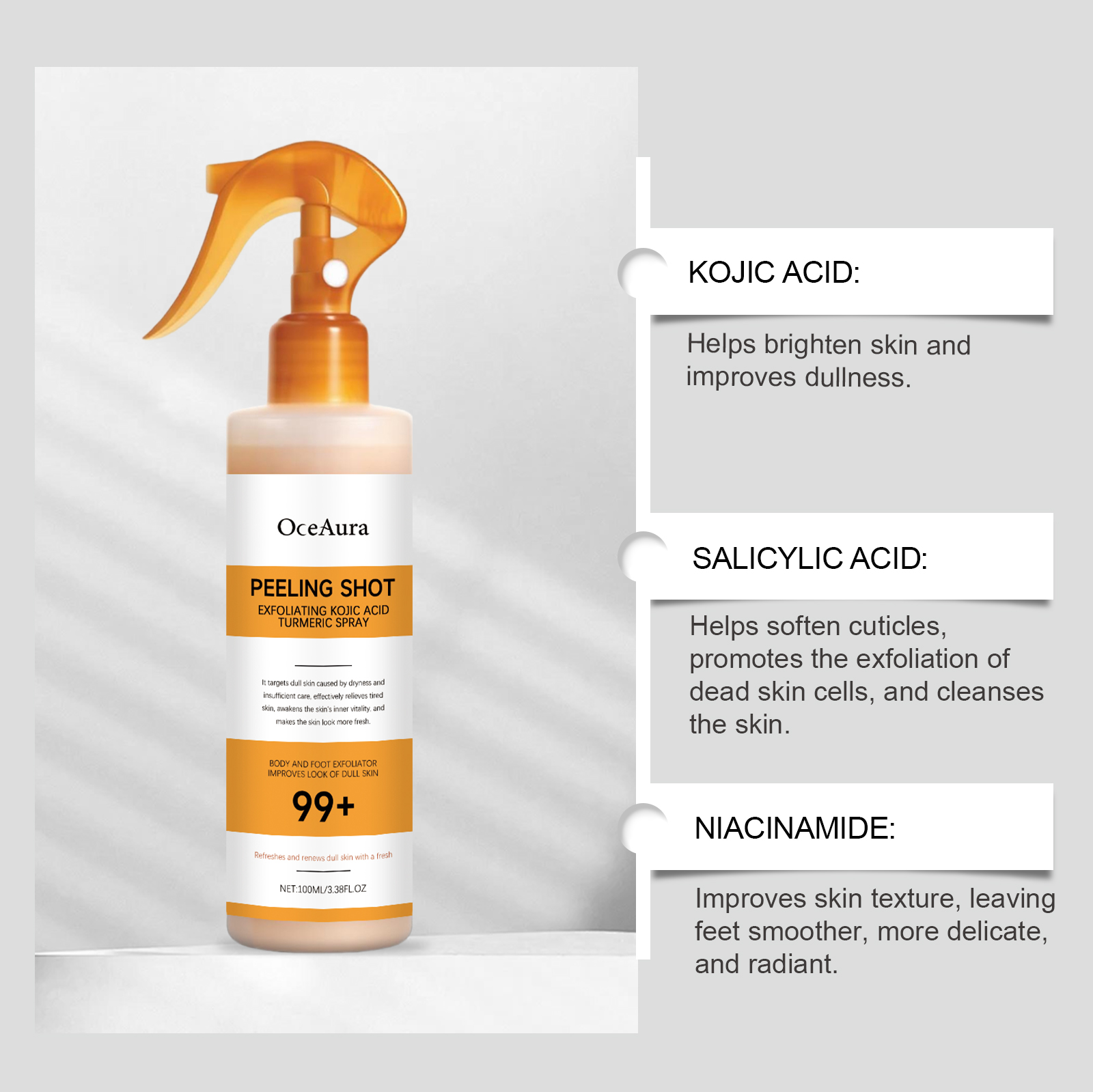 Spray Esfoliante Peeling Shot  - Turmeric avaliação e preço