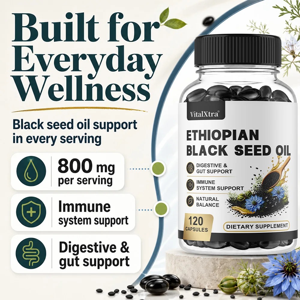Óleo de Semente Preta Etíope e - Herbal Supplement avaliação e preço