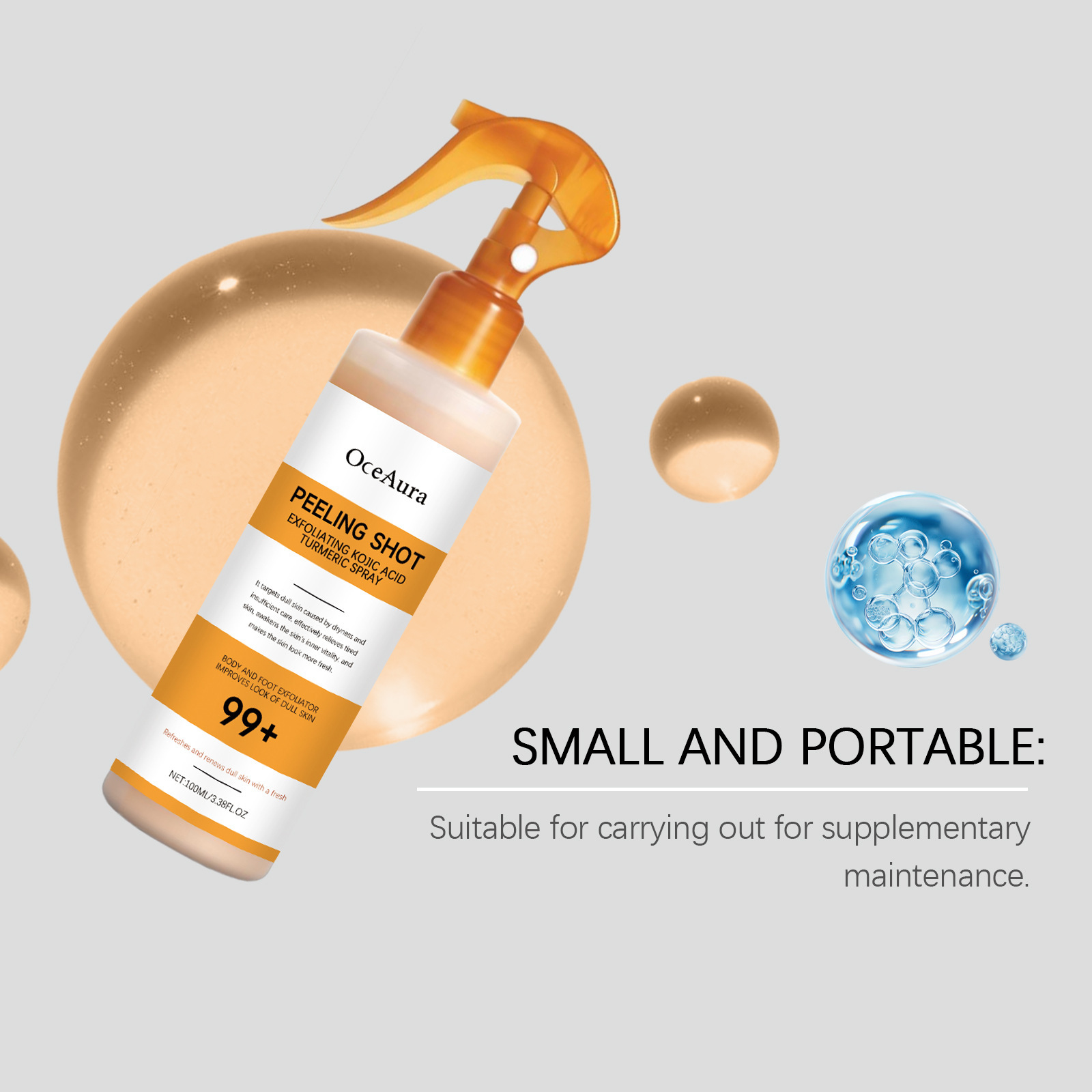 OCEAURA Spray esfoliante de cú - Turmeric avaliação e preço