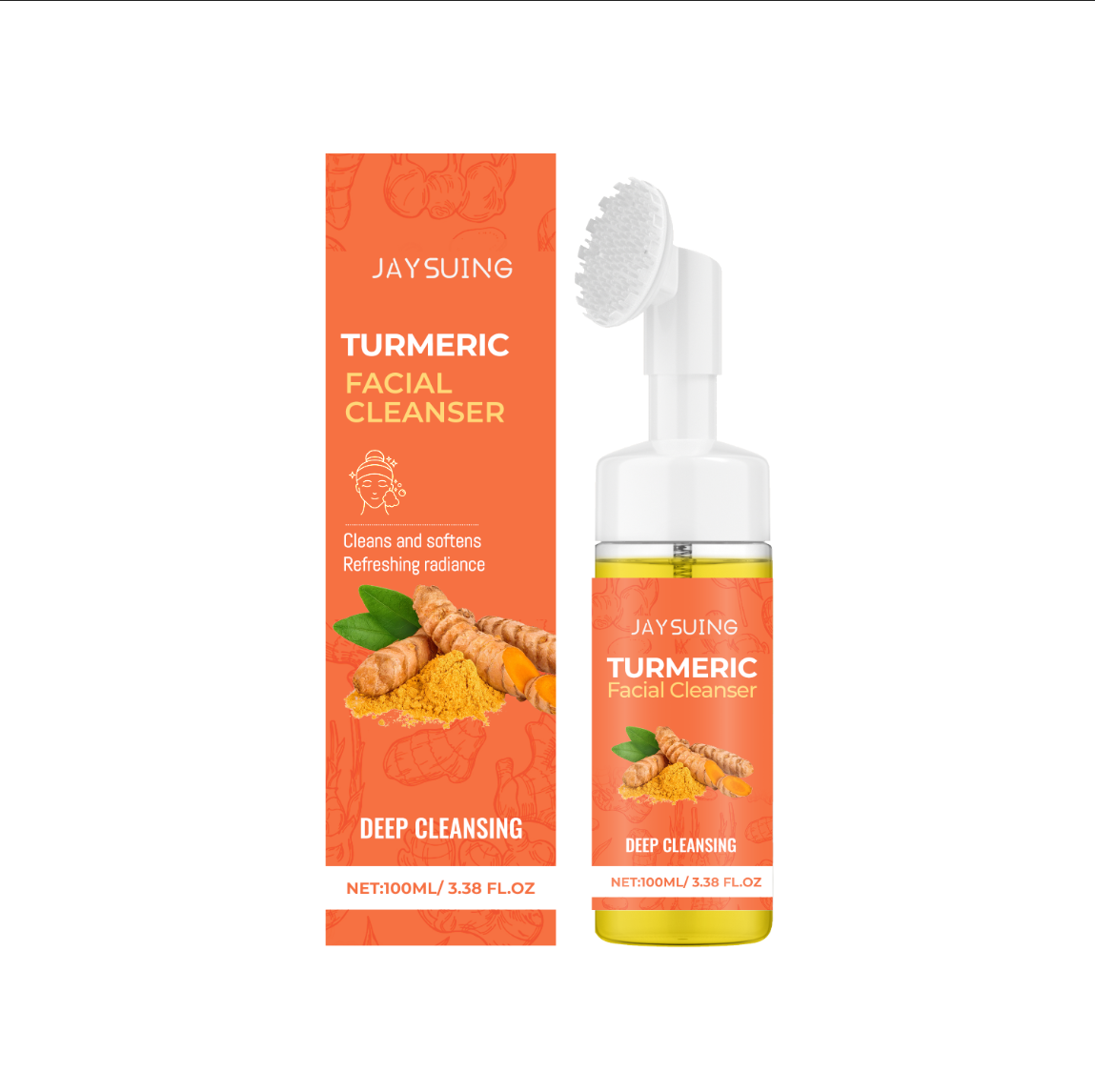 Mousse de limpeza de cúrcuma l - Turmeric avaliação e preço